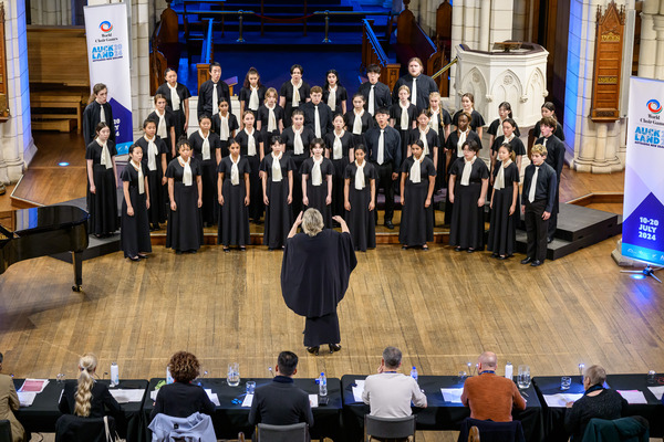 Columbus International Children's Choir received two gold medals at the award ceremony of the 2024 World Choir Games